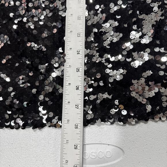 Wonder Nation Black Sequin Party Dress Girls Sz M (7-8) Cap Sleeve Mix Media - Picture 8 of 8